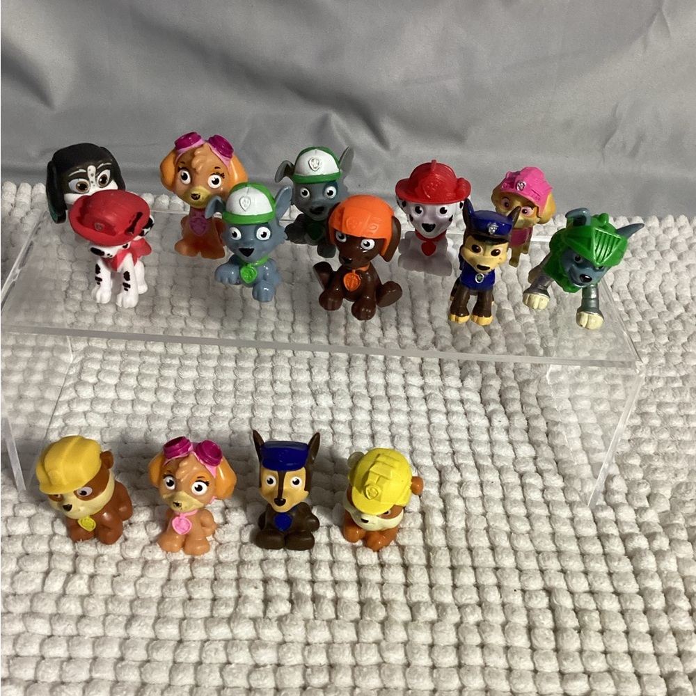 Paw Patrol Lot of 14 Mini 2” Figures: Chase, Skye, Rex, Rubble & More - Picture 12 of 12